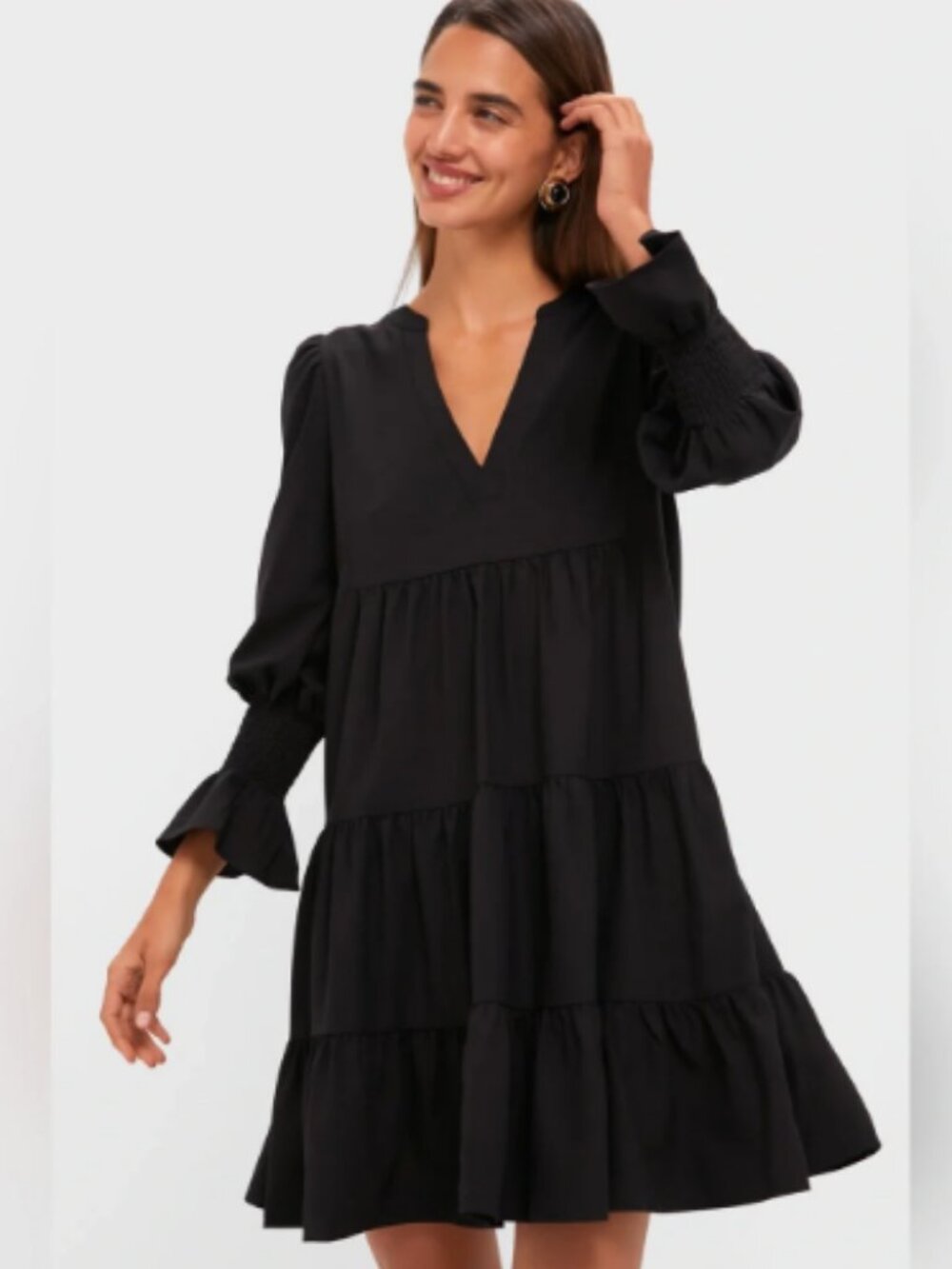 Tuckernuck Pomander Place Size M 8 10 Black Velvet Mini Kenzo Dress Tiered